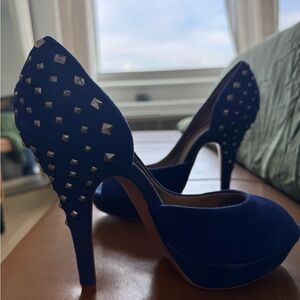BCBG Blue Studded Heels